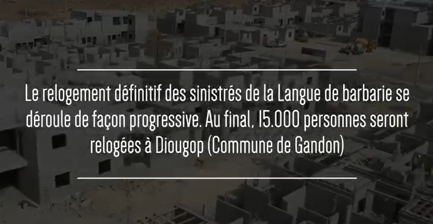 Relogement définitif des sinistres de la langue de barbarie