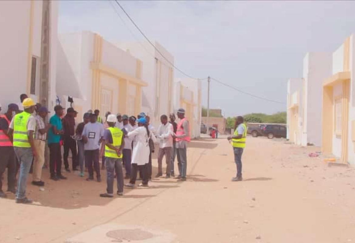 SERRP : l’ADM et la Banque mondiale en visite de chantier sur le site de Djougop