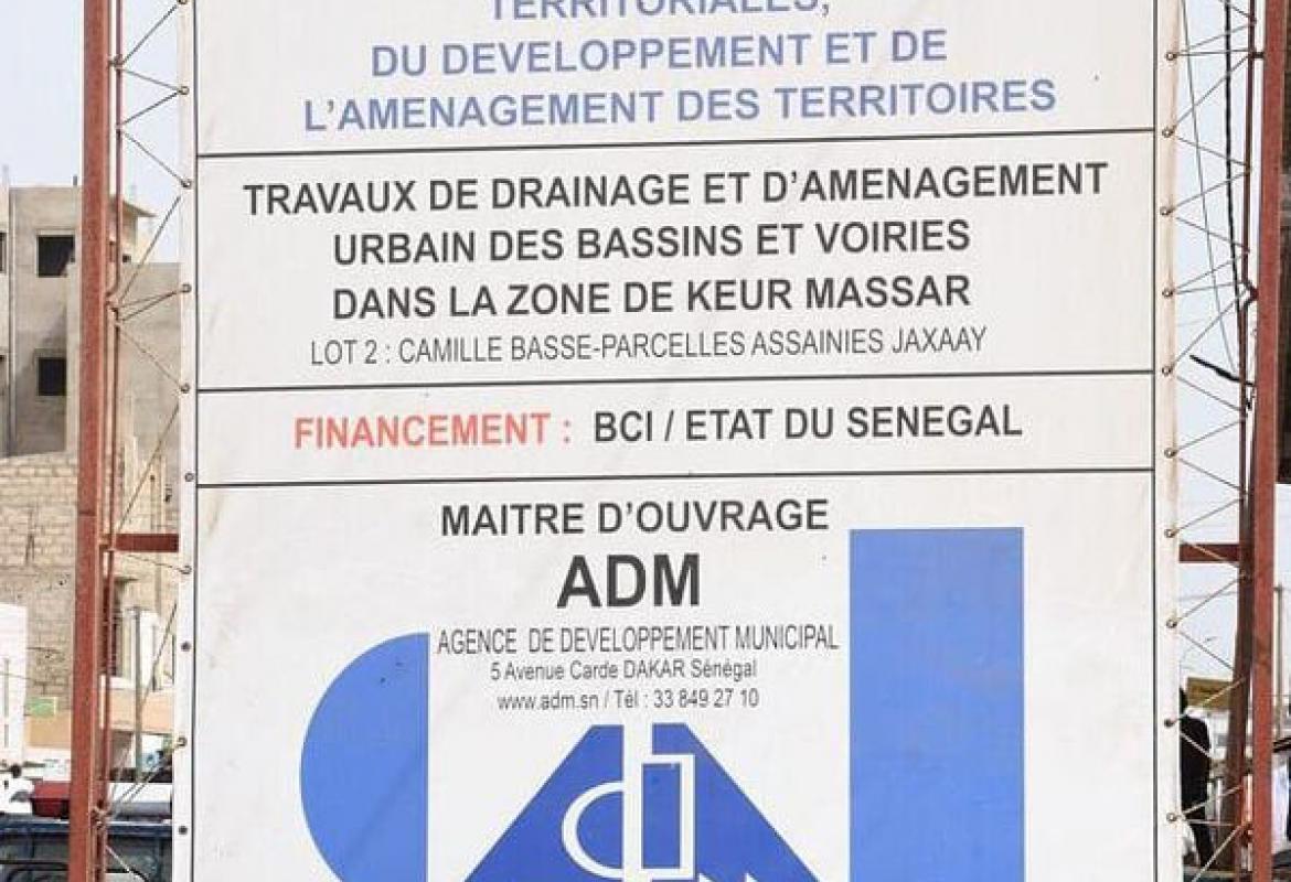 chantier keur Massar ProgepII ADM Senegal